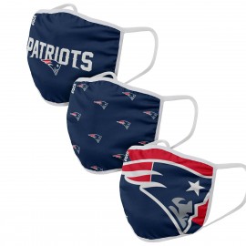 Fabric Masks - New England Patriots - Set of 3