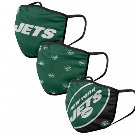 Fabric Masks - New York Jets - Set of 3