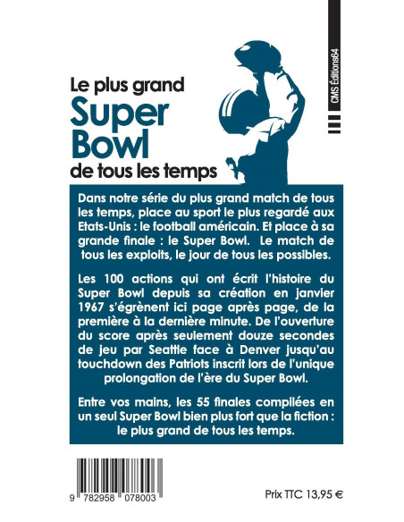 Livre "Le plus grand superbowl de tous les temps"