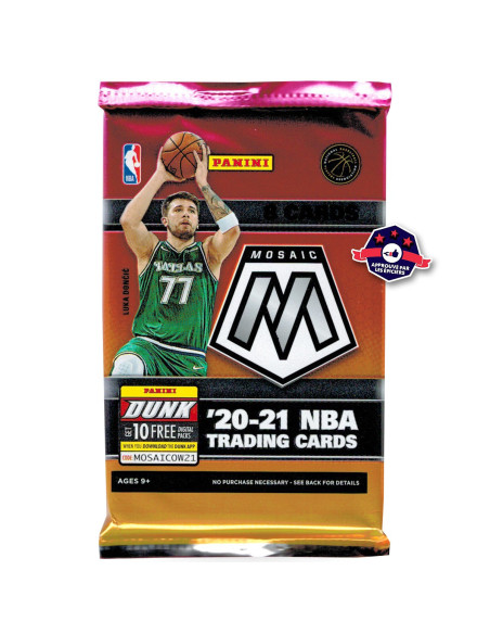 Pack Trading Cards NBA - 2021 Mozaic ( Mega Box) - 8 cartes