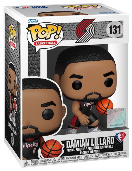 NBA Legends POP! Sports Vinyl figurineBlazers - Damian Lillard (White Jersey) 9 cm