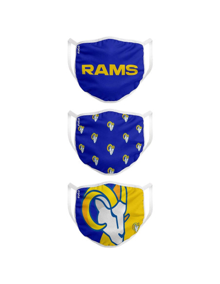 Masques en Tissu - Los Angeles Rams - Lot de 3