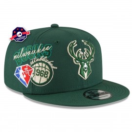Cap 9Fifty - Milwaukee Bucks - Back Half - Green