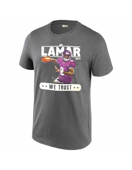 NFL Unisex Tee: In Lamar We Trust - Purple |