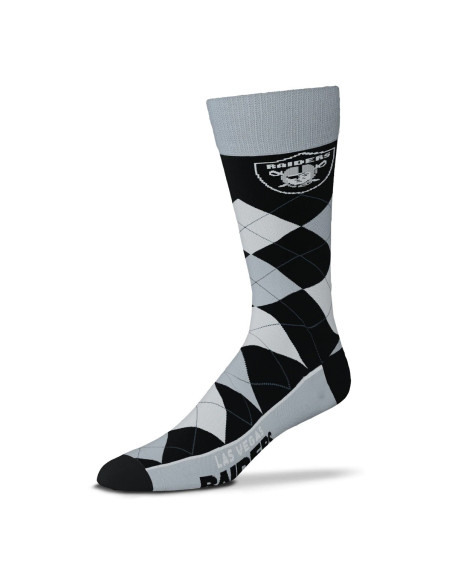 Las Vegas Raiders - NFL - 505-7: Graphic Argyle Lineup Socks - One Size |