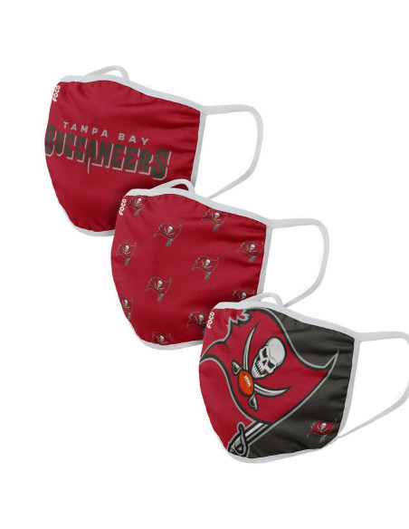 Masques en Tissu - Tampa Bay Buccaneers - Lot de 3