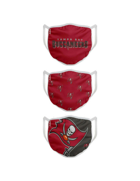Masques en Tissu - Tampa Bay Buccaneers - Lot de 3