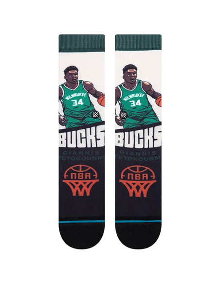 Chaussettes - Giannis Antetokunmpo - Graded - Bucks - Stance