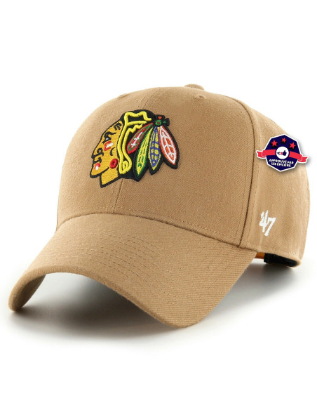 47 CAP NHL CHICAGO BLACKHAWKS MVP SNAPBACK CAMEL