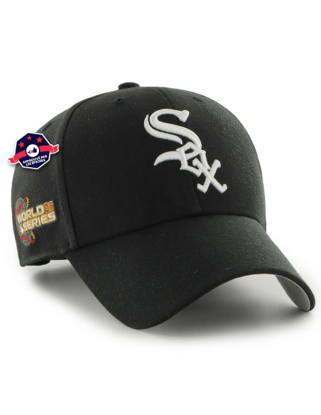 47 CAP MLB CHICAGO WHITE SOX SURE SHOT SNAPBACK MVP BLACK