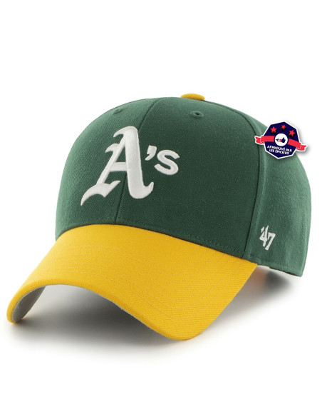 47 CAP MLB OAKLAND ATHLE SURE SHOT SNAPBACK TT MVP DARKGREEN