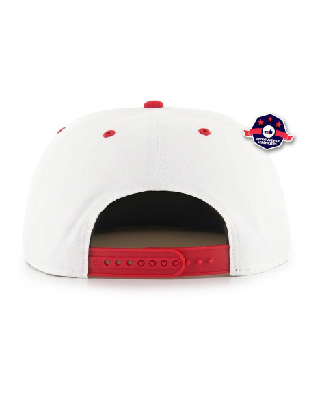 47 CAP NHL DETROIT RED WINGS CROSSTOWN TT CAPTAIN RF WHITE