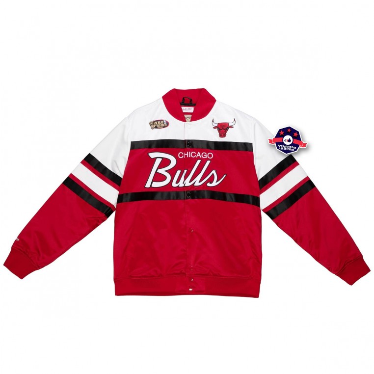 MITCHELL & NESS Chicago Bulls Satin Jacket OJBF5516-CBUYYPPPSCAR - Karmaloop