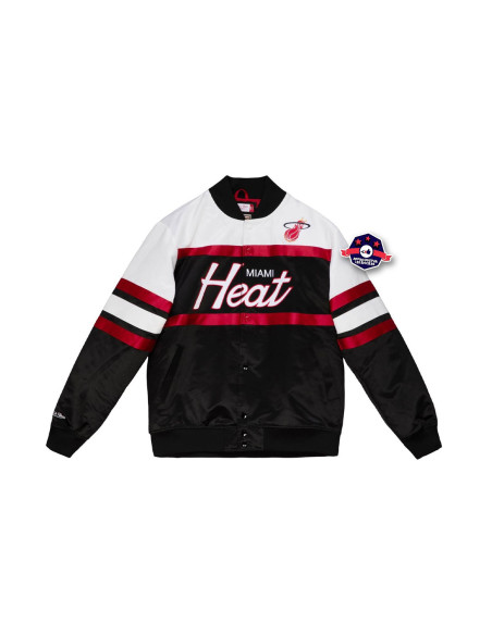 MIAMI HEAT Special Script Heavyweight Satin Jacket