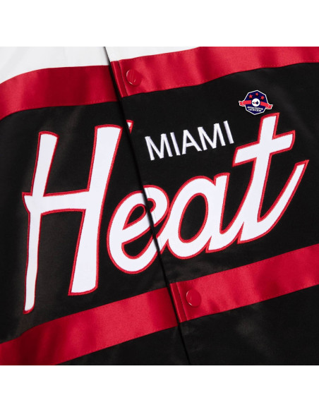 MIAMI HEAT Special Script Heavyweight Satin Jacket