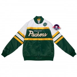 Satin Jacket - Green Bay Packers - Special Script - Mitchell and Ness