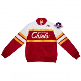 Satin Jacket - Kansas City Chiefs - Special Script - Mitchell and Ness