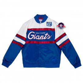 Satin Jacket - New York Giants - Special Script - Mitchell and Ness