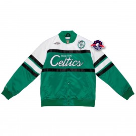 Satin Jacket - Boston Celtics - Special Script - Mitchell and Ness