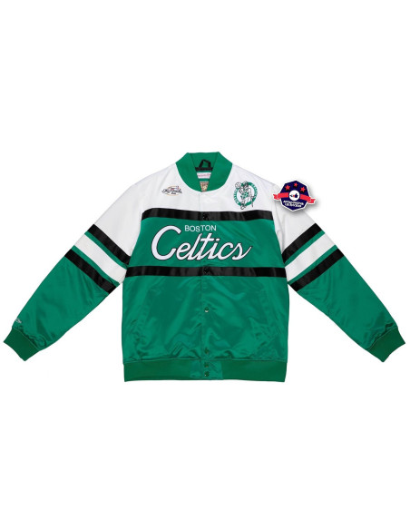 BOSTON CELTICS Special Script Heavyweight Satin Jacket