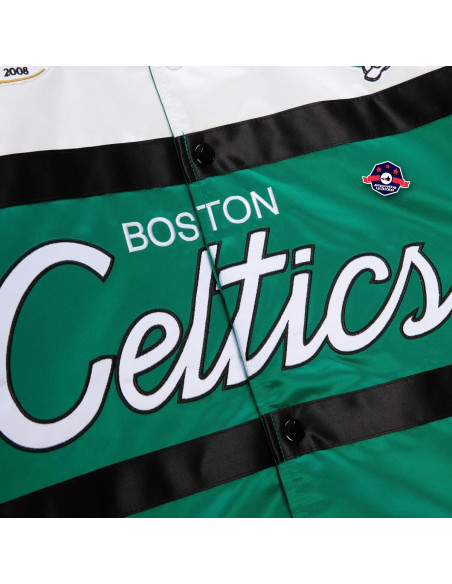 BOSTON CELTICS Special Script Heavyweight Satin Jacket