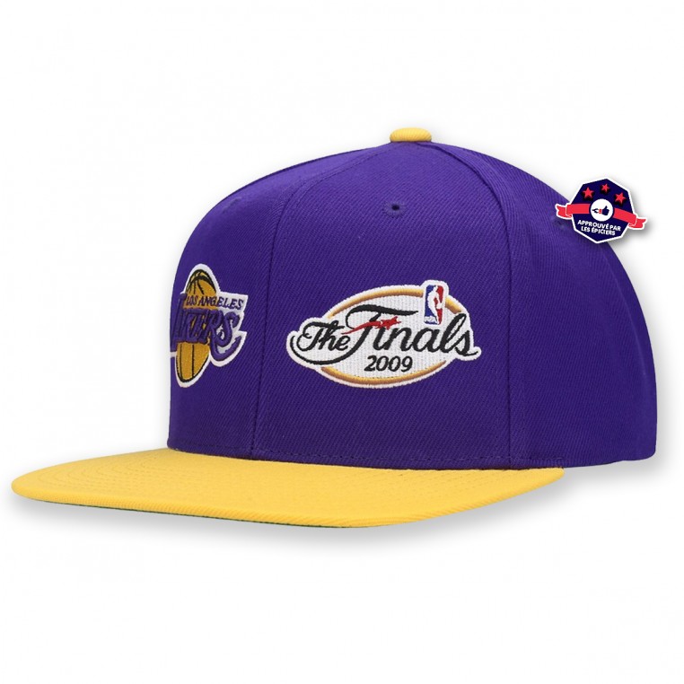 Los Angeles Lakers Mitchell & Ness Neon Pop Snapback Hat - Camo