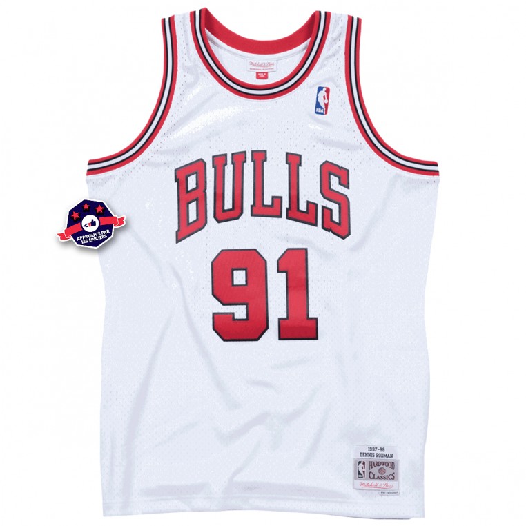 NBA Chicago Bulls #91 Dennis Rodman HWC Swingman Jersey Mitchell