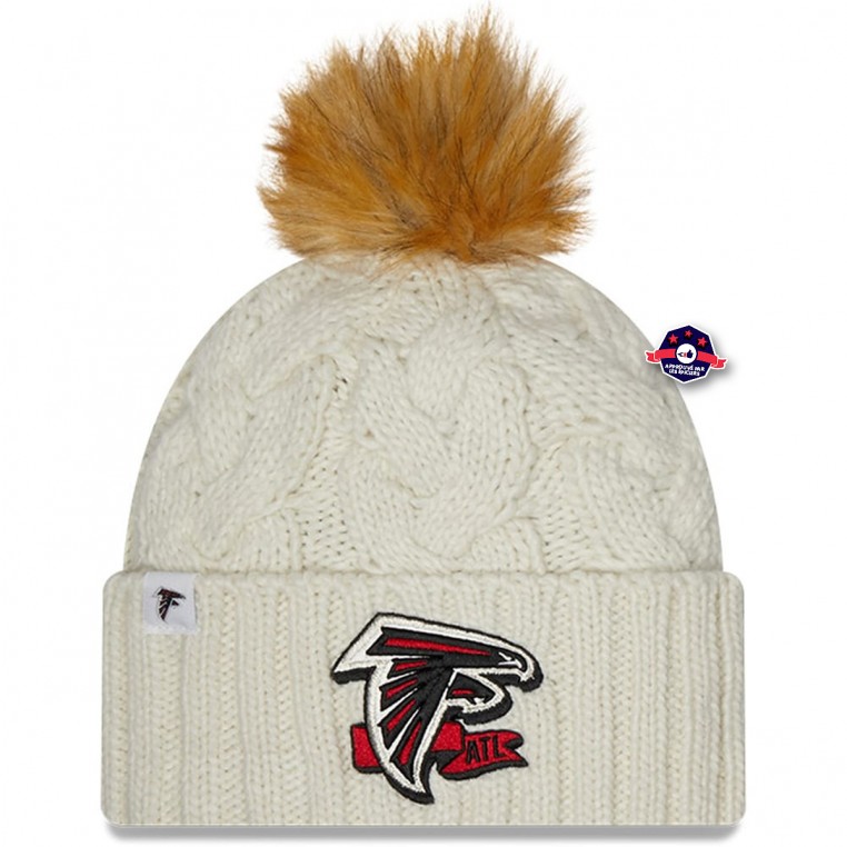 Buy the pom-pom beanie Atlanta Falcons Sideline by New Era - Brooklyn Fizz