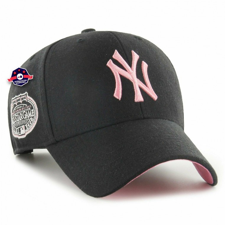 Buy the Black and Pink cap of the New York Yankees with an all star game  patch - Brooklyn Fizz