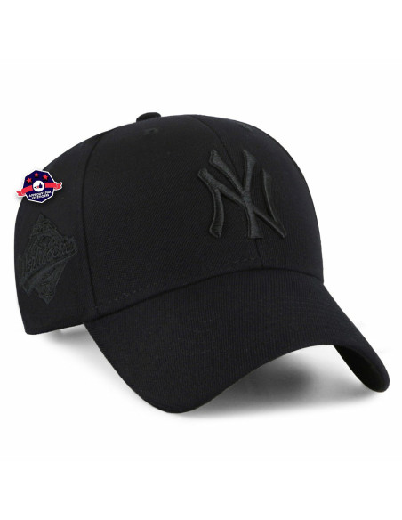47 CAP MLB NEW YORK YANKEES SURE SHOT SNAPBACK MVP BLACK