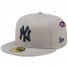 59fifty Cap - New York Yankees - Side Patch - Grey