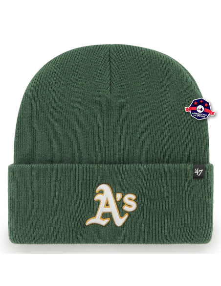 47 BEANIE MLB OAKLAND ATHLETICS HAYMAKER DARK GREEN2