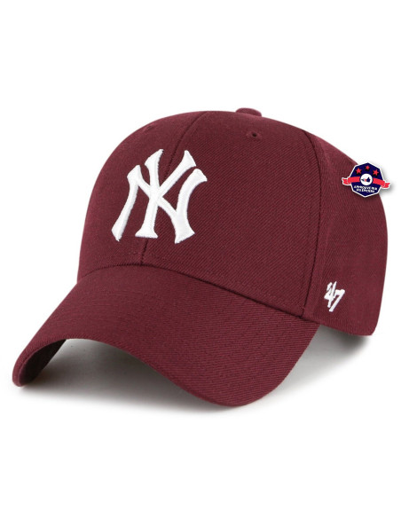 47 CAP MLB NEW YORK YANKEES MVP SNAPBACK DARK MAROON2