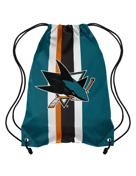 San Jose Sharks - NFL - Team Stripe Drawstring Backpack