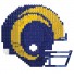 3D Puzzle BRXLZ - Helmet of the Los Angeles Rams - NFL