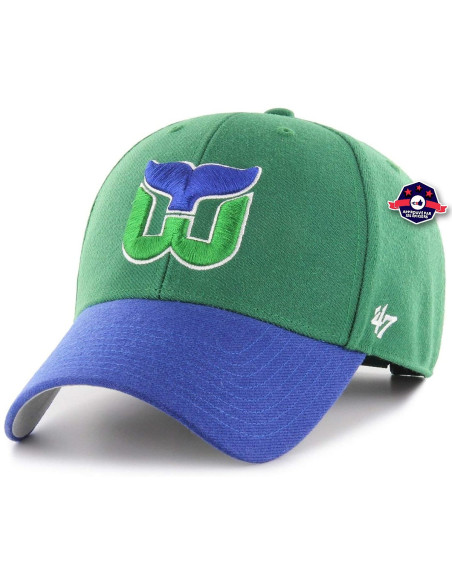 47 CAP NHL VINTAGE HARTFORD WHALERS TWO TONE MVP KELLYGREEN