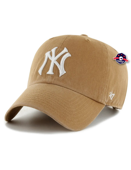 47 CAP MLB NEW YORK YANKEES CLEAN UP NO LOOP LABEL CAMEL