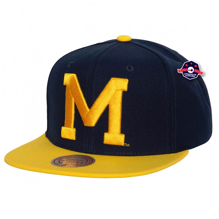 Buy the Snapback Michigan cap from Mitchell & Ness - Brooklynfizz.com
