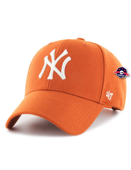 47 CAP MLB NEW YORK YANKEES MVP SNAPBACK BURNT ORANGE