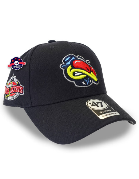 47 CAP NHL COLUMBUS BLUE JACKETS SURE SHOT SNAPBACK MVP NAVY