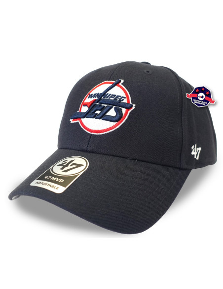 47 CAP NHL WINNIPEG JETS SURE SHOT SNAPBACK MVP NAVY