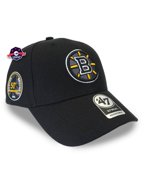 47 CAP NHL BOSTON BRUINS SURE SHOT SNAPBACK MVP BLACK