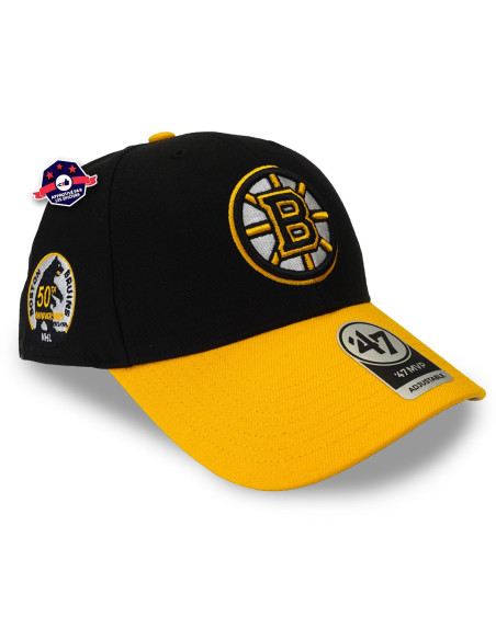 47 CAP NHL BOSTON BRUINS SURE SHOT TT SNAPBACK MVP BLACK