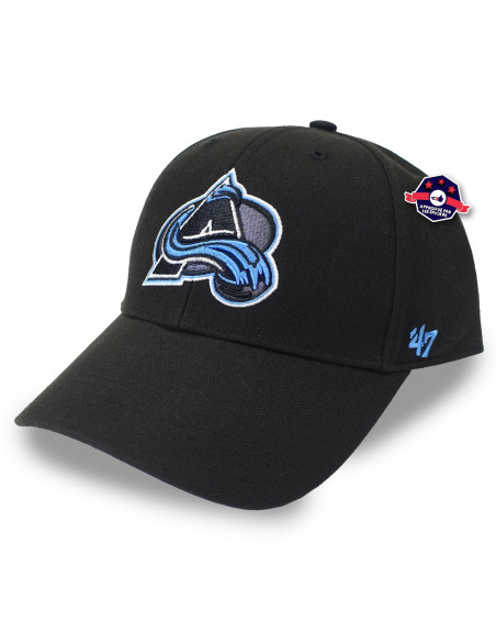 47 CAP NHL COLORADO AVALANCHE SURE SHOT SNAPBACK MVP BLACK