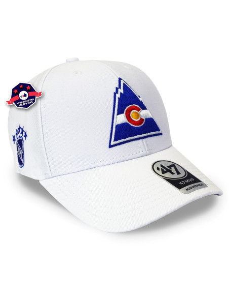 47 CAP NHL COLORADO ROCKIES VINTAGE SURESHOT SNAPBACK MVP WH