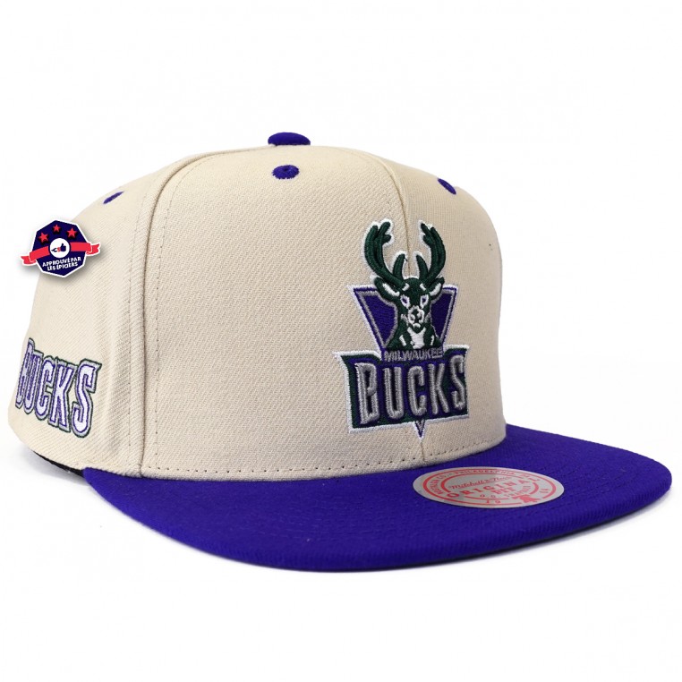 Milwaukee Bucks NBA Mitchell & Ness Vintage Snapback Hat