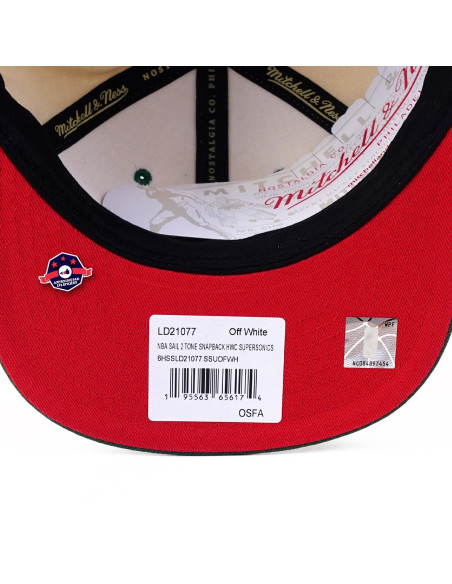 NBA SAIL 2 TONE SNAPBACK HWC SUPERSONICS